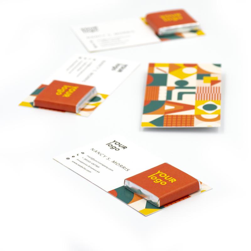 Визитка с логотипом 4 г